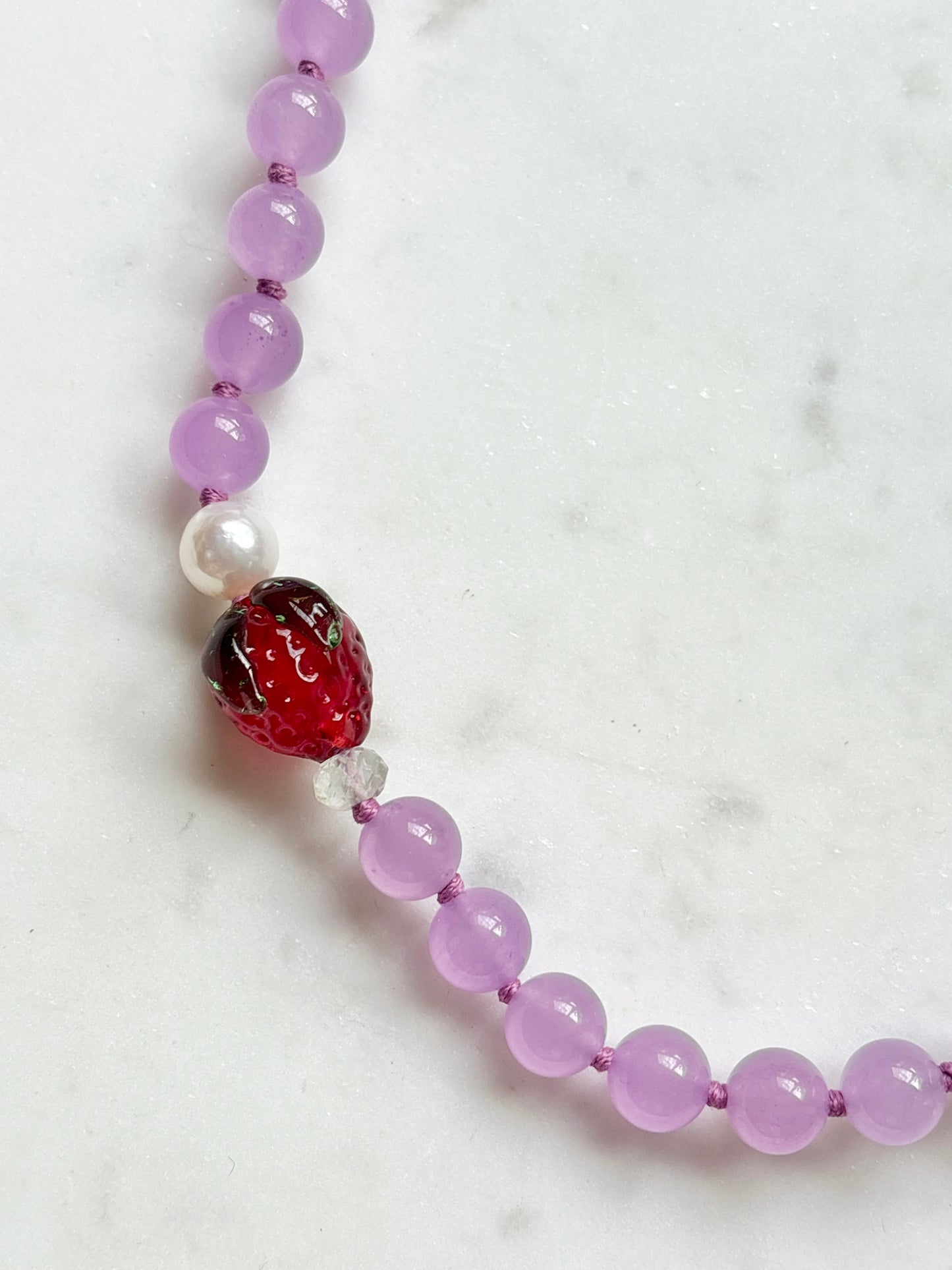 Strawberry Fruit Loops Necklace