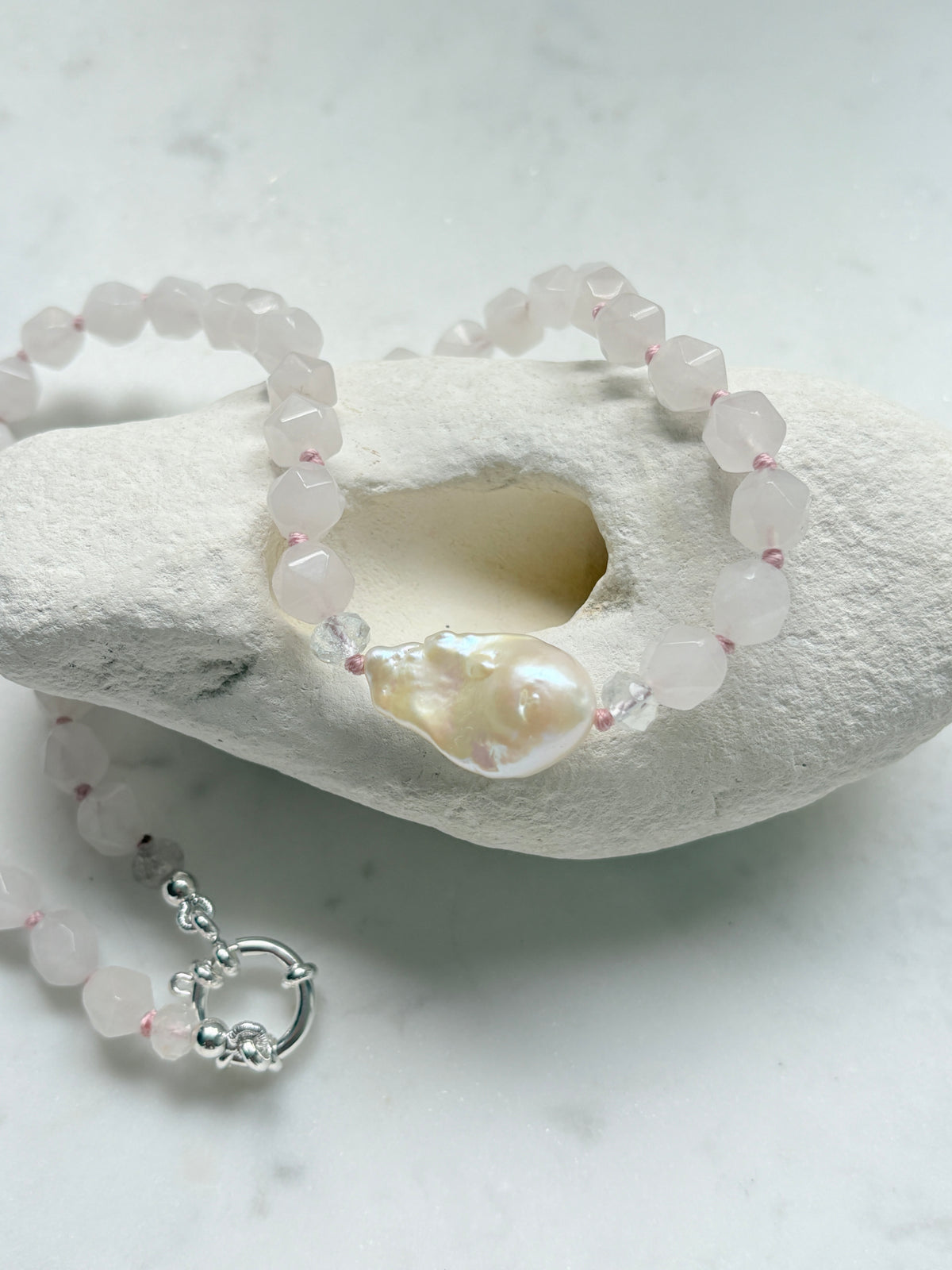 Star Cut Embrace Rose Necklace - Limited