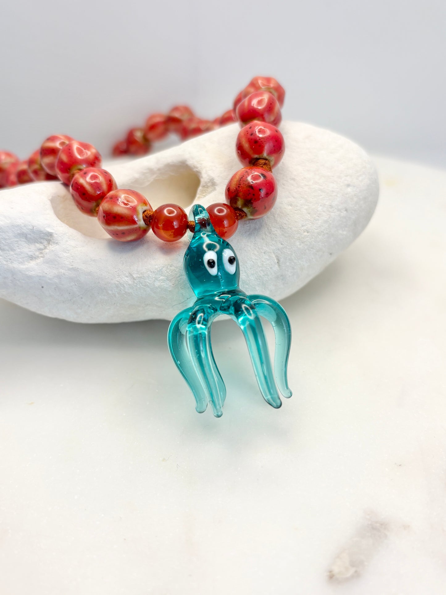 Little Sucker Aqua Necklace