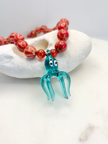 Little Sucker Aqua Necklace