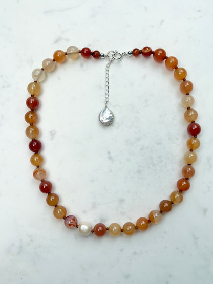Carnelian O’Clock Necklace