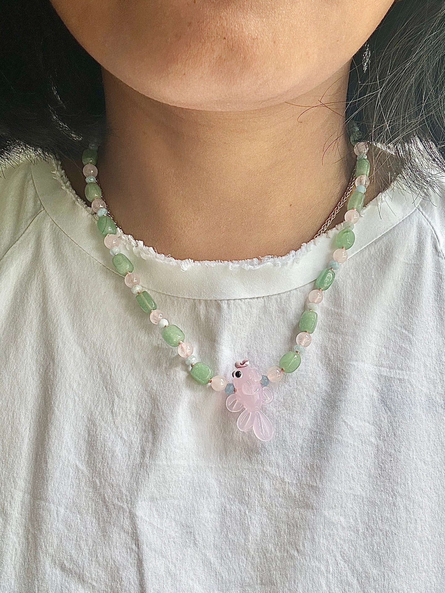 Pastel Splash & Dash Sunset Necklace