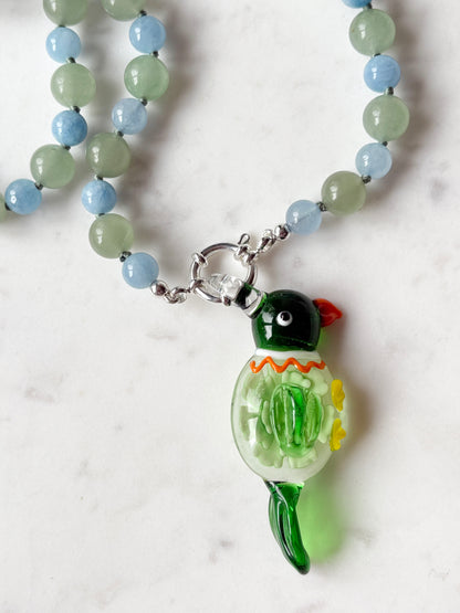 Pretty Perky Parrot Pendant - Limited