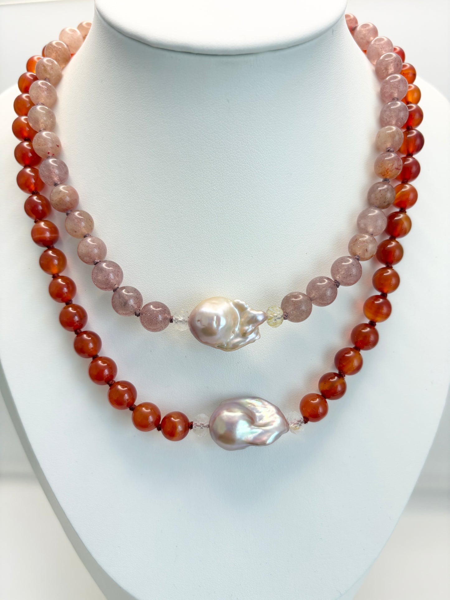 Baroque Embrace Rose Necklace