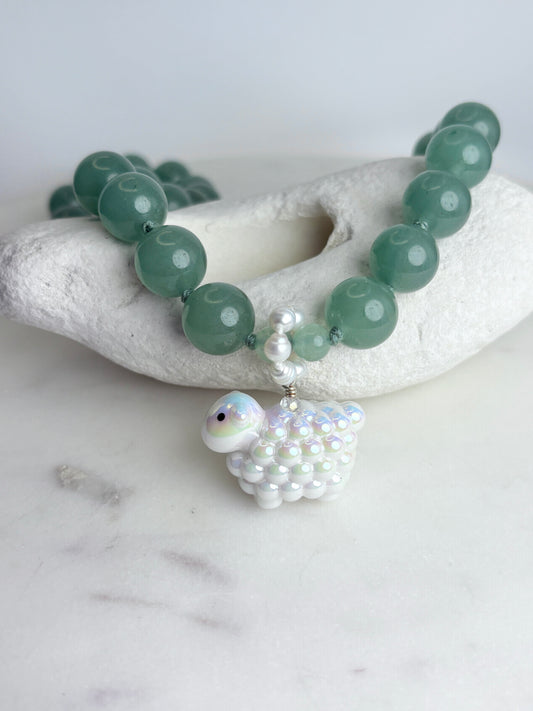 Baa Baa Sheep Grass Necklace - Pre Order