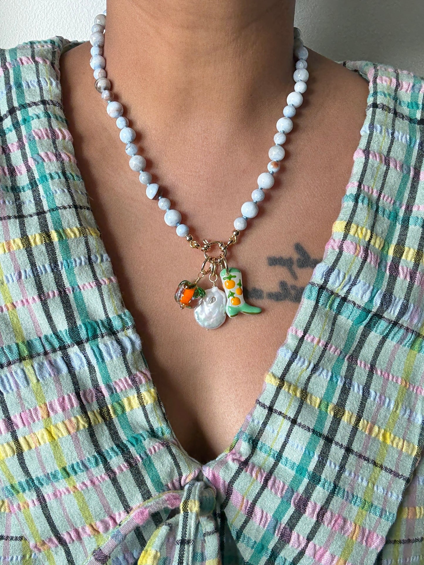 Bootiful Persimmon Bites Necklace