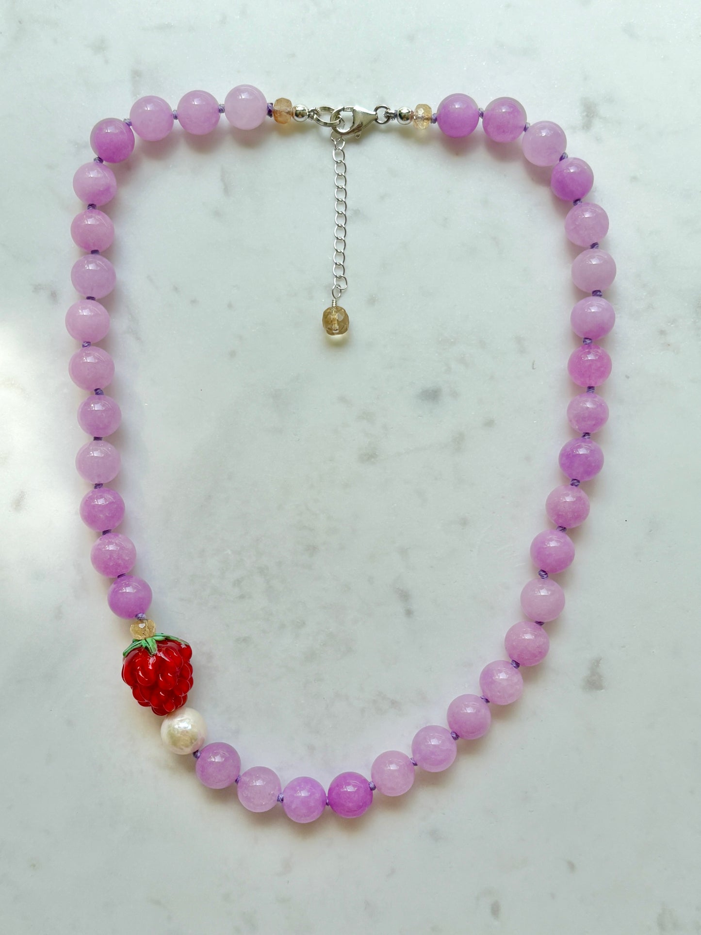 Raspberry Fizz Necklace - Limited