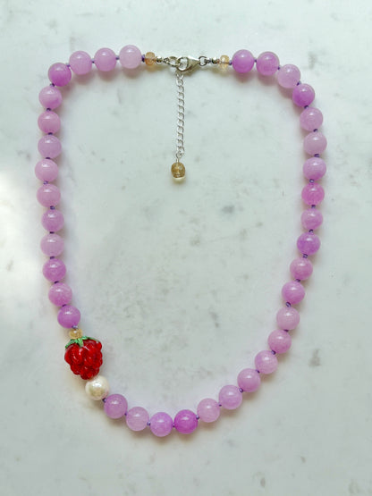 Raspberry Fizz Necklace - Limited