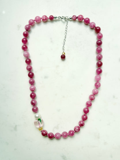 Peach Fruit Loops Necklace - Limited