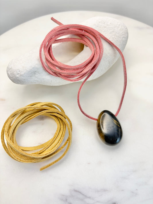 Tiger's Eye Pebble Pendant