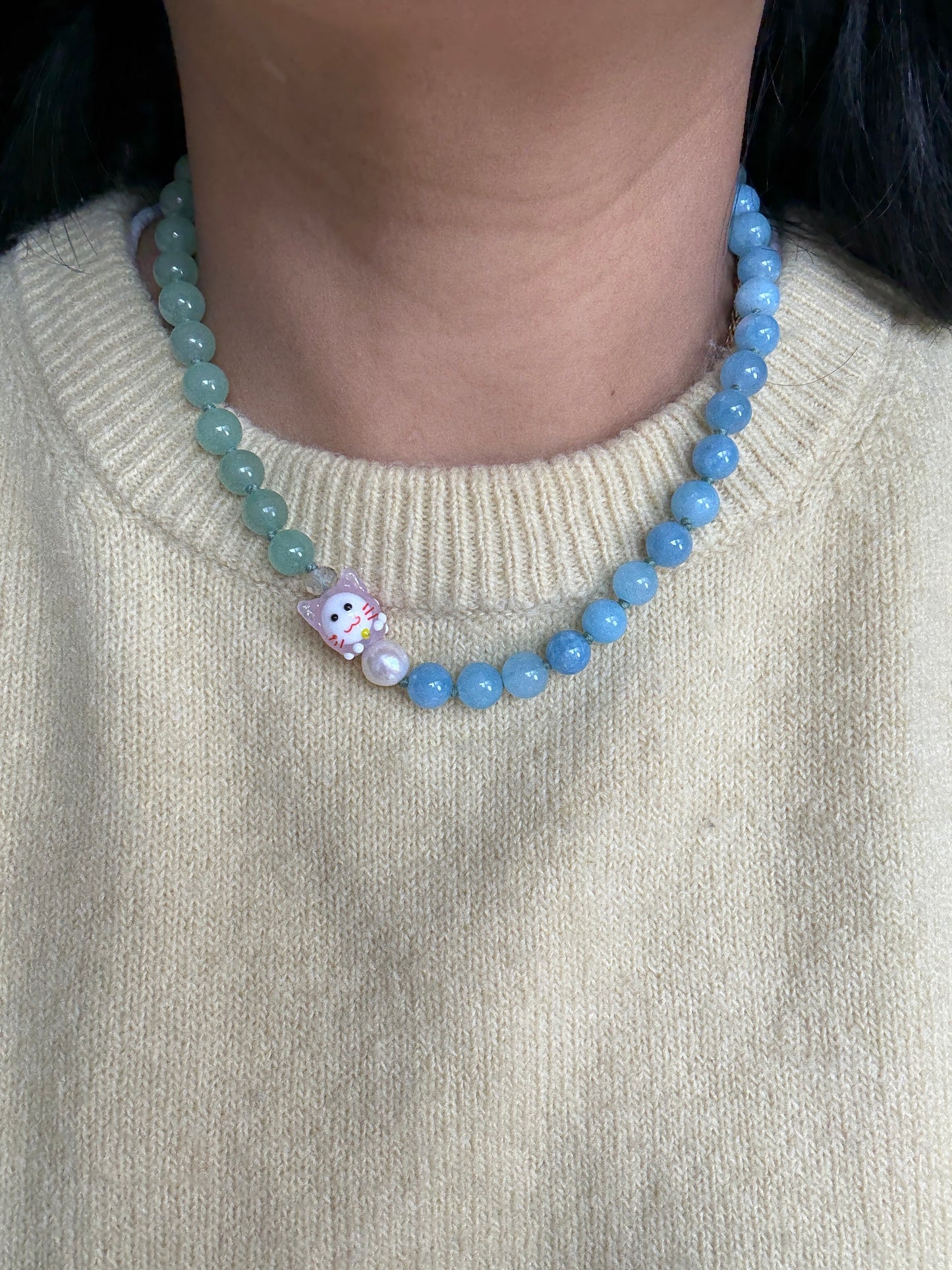 Lucky Kitty Sky Necklace - Limited