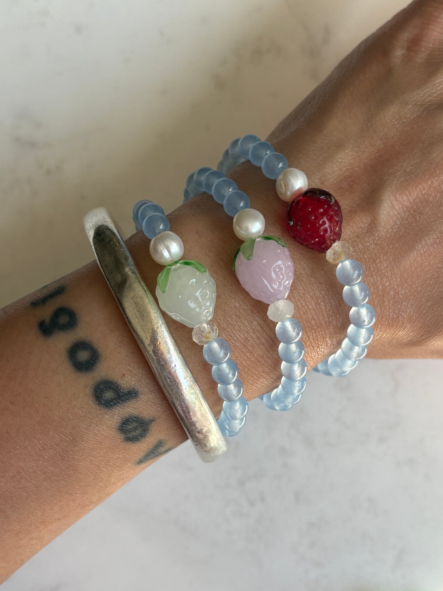 Strawberry Fruit Loops Bracelet