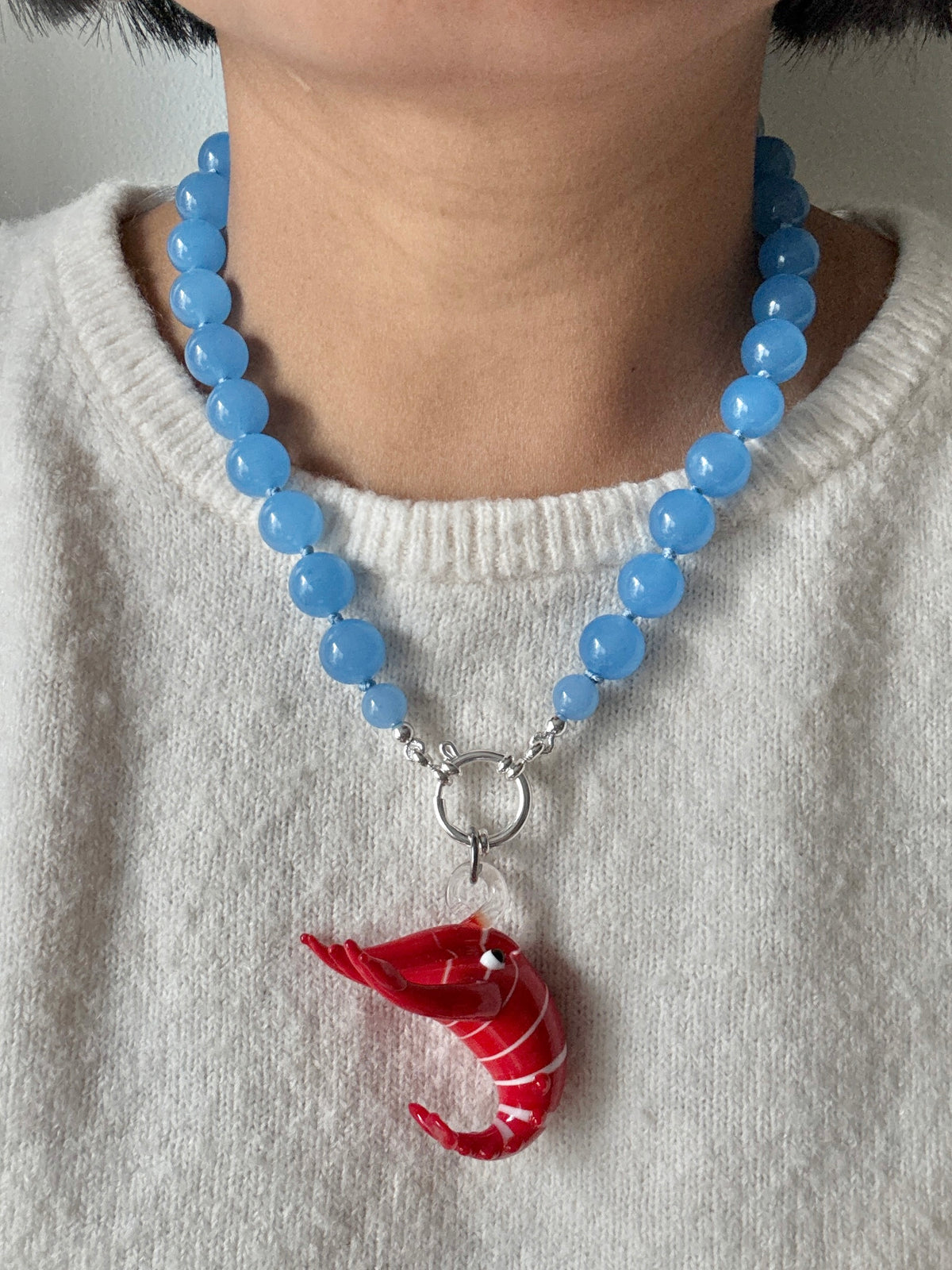 Powder Blue Bold Necklace