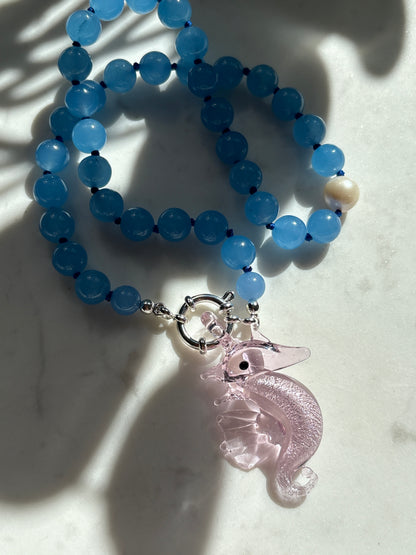 Aquamarine O’Clock Necklace