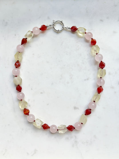 Warm Lemon Candy Mix Necklace - Limited