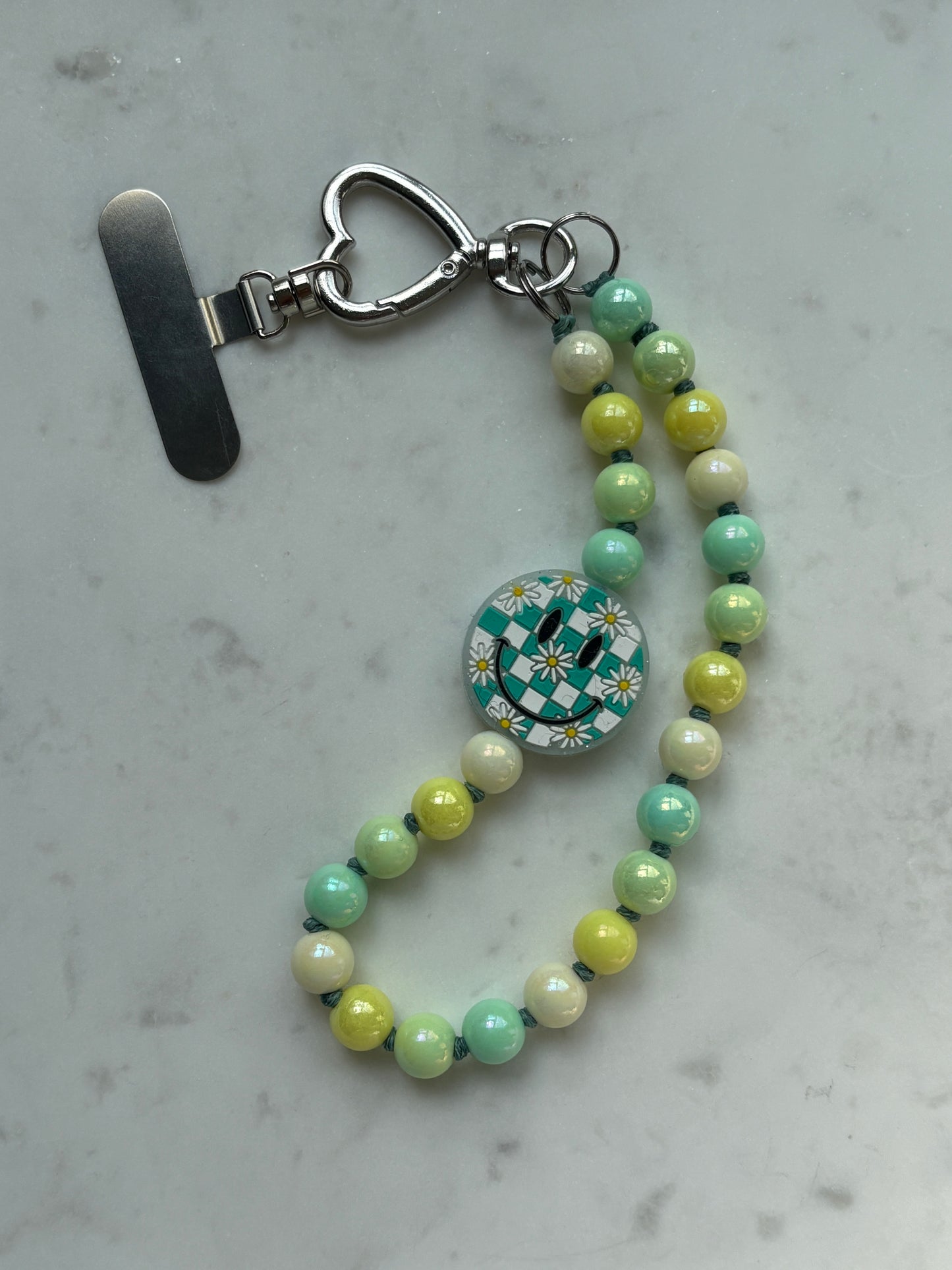 Spring Smiley Phone Chain - One Of A Kind