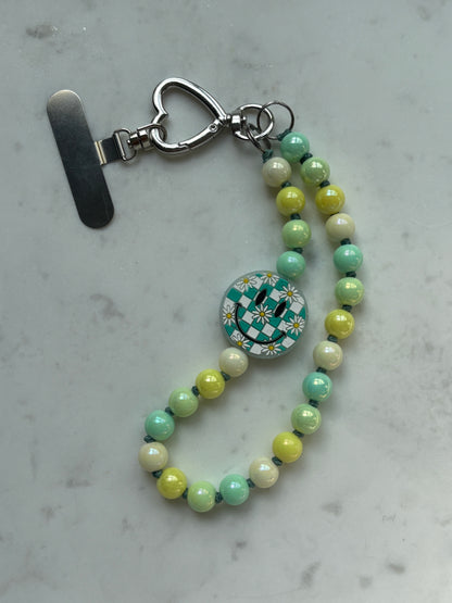 Spring Smiley Phone Chain - One Of A Kind