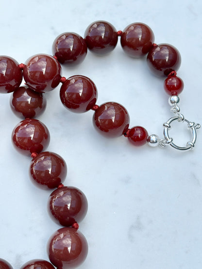 Cinnamon Bold Deluxe Necklace - One Of A Kind