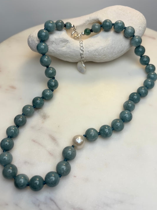 Burmese Jade O’Clock Necklace