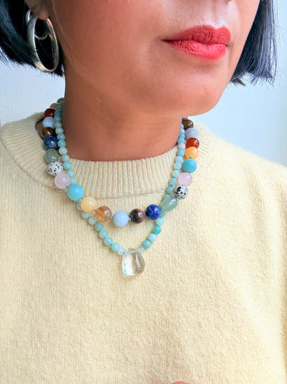 Dew Droplet Amzonite Necklace - Limited