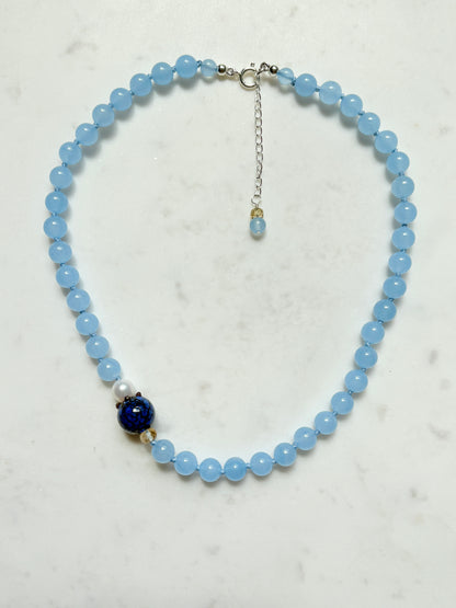 Blueberry Fruit Loops Necklace