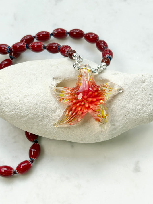 Celestial Star Burst Sunset Necklace - Limited