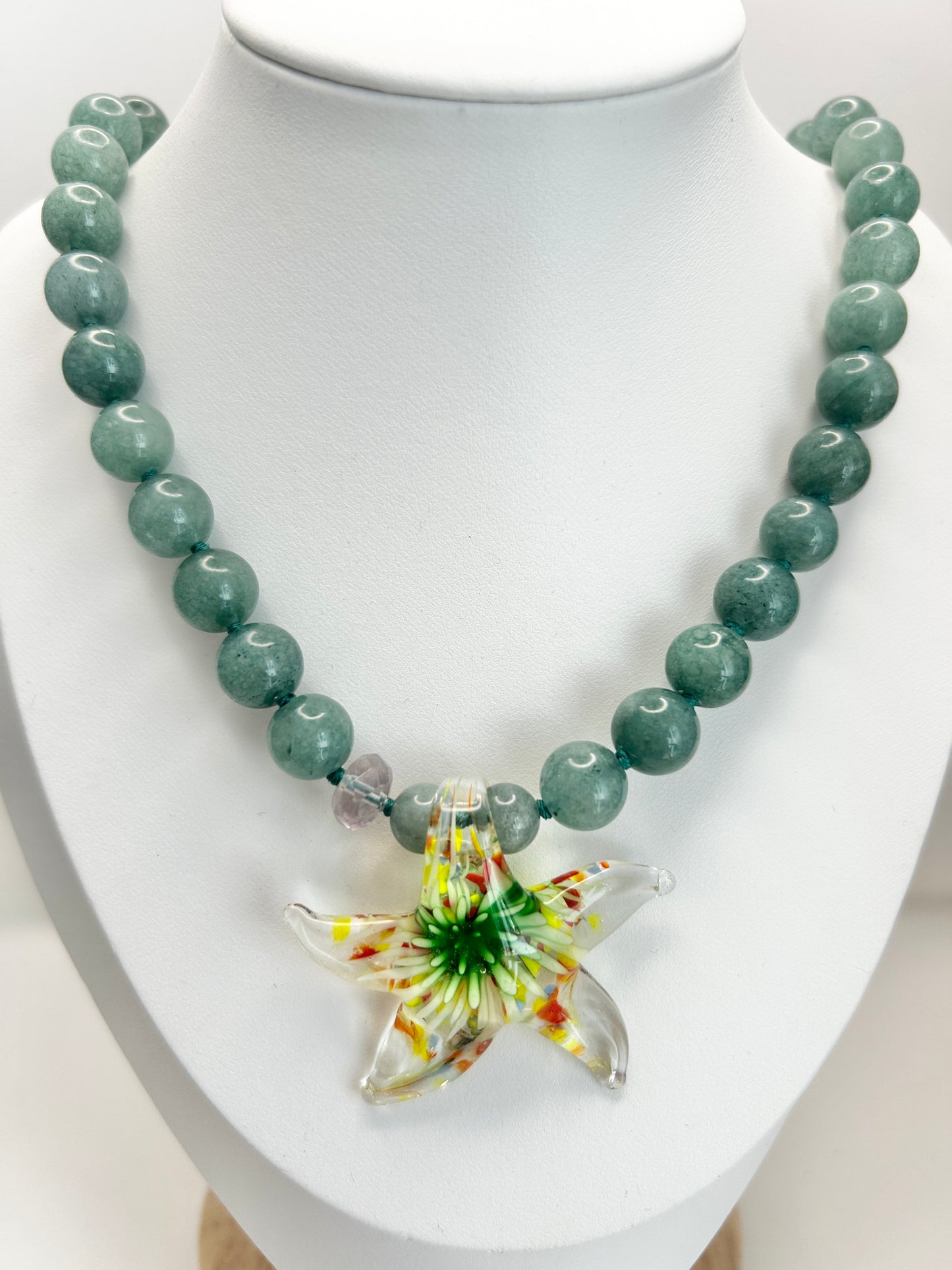 Celestial Sea Burst Algae Necklace
