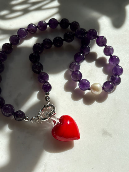 Amethyst O’Clock Necklace
