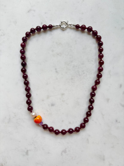 Nectarine Fruit Loops Necklace