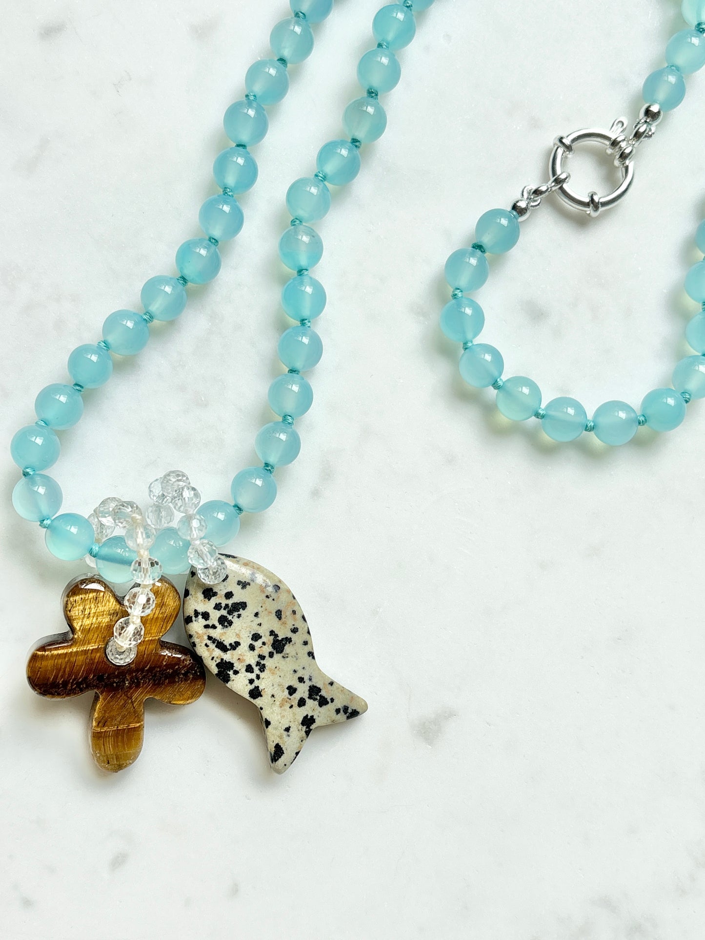 Long Azure Bold Necklace - Limited