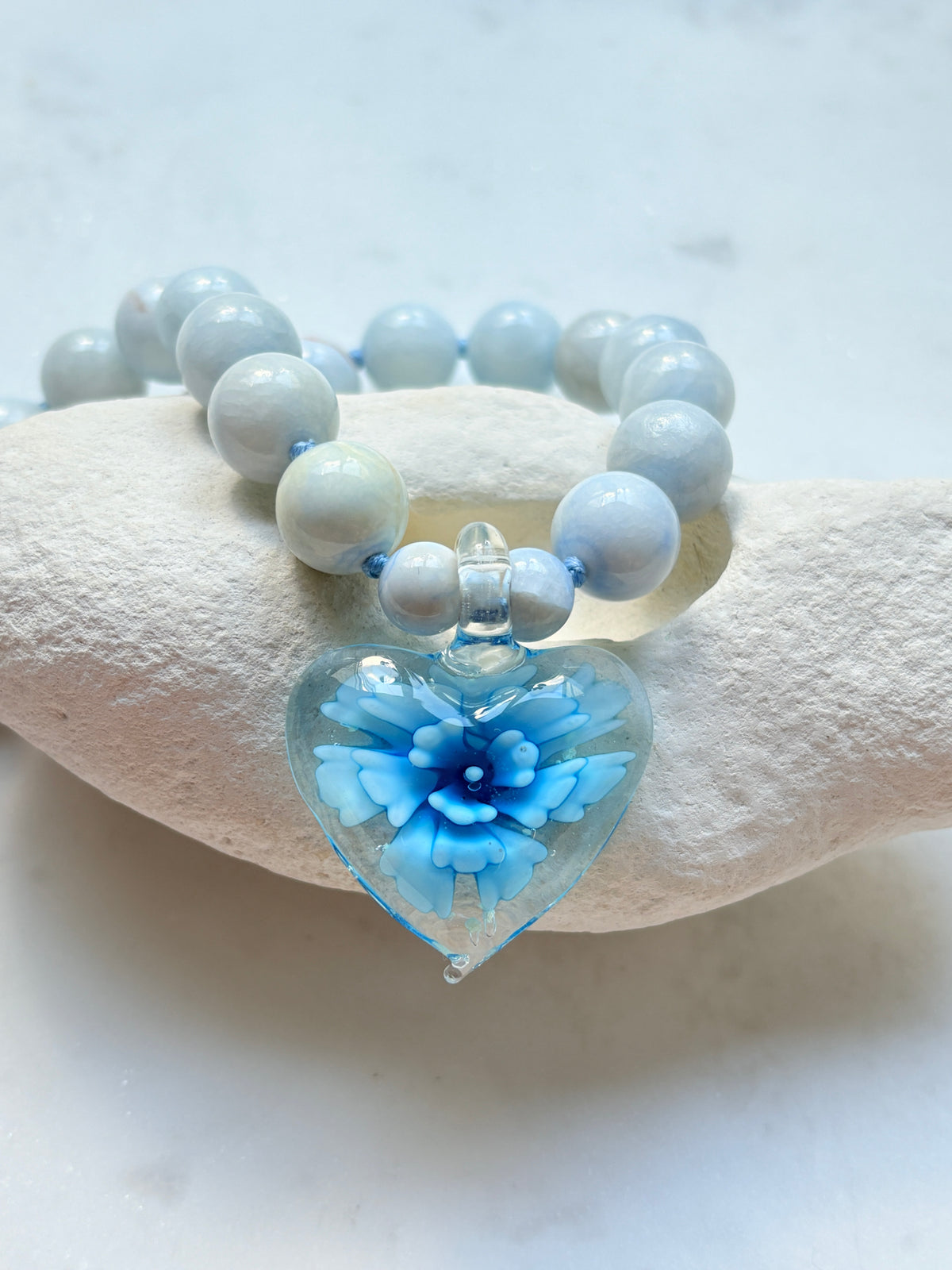Heart In Bloom Sky Necklace - Limited