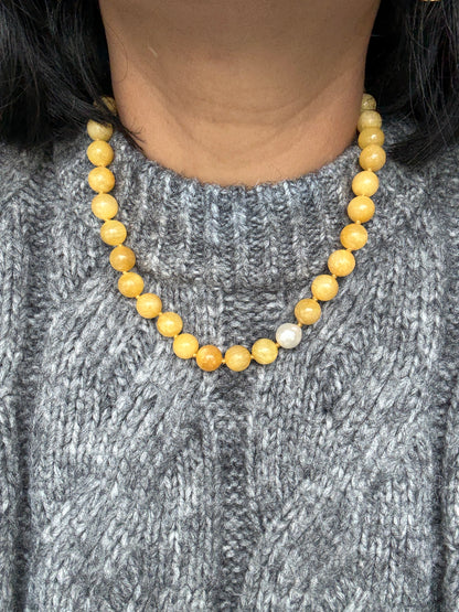 Calcite O’Clock Necklace