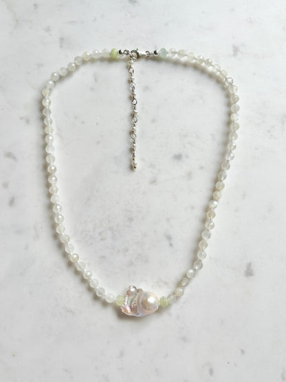 Facets Embrace Moonstone Necklace - Limited