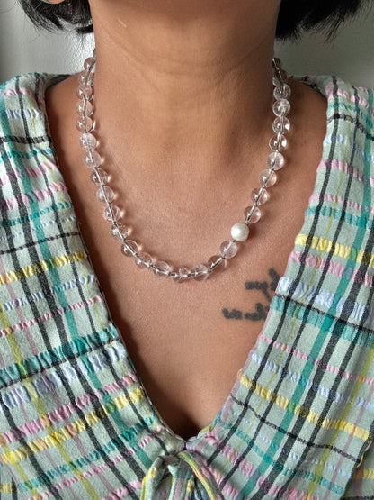 Rock Crystal O’Clock Necklace