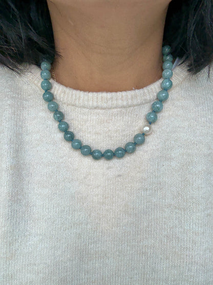 Burmese Jade O’Clock Necklace