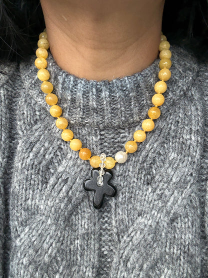 Calcite O’Clock Necklace