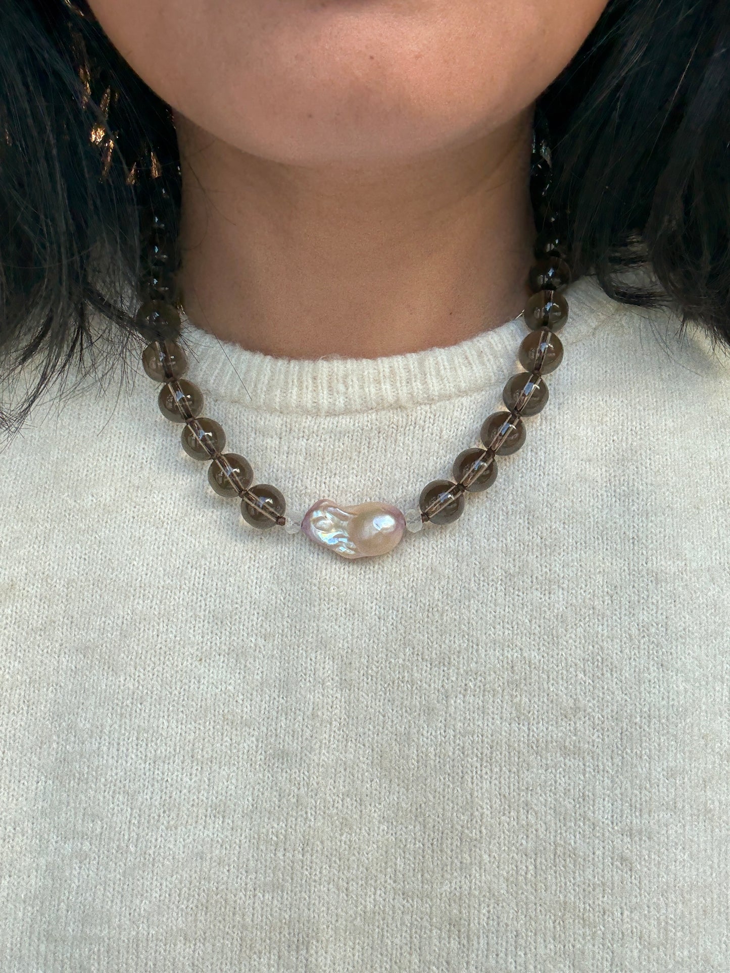 Baroque Embrace Deluxe Rose Necklace