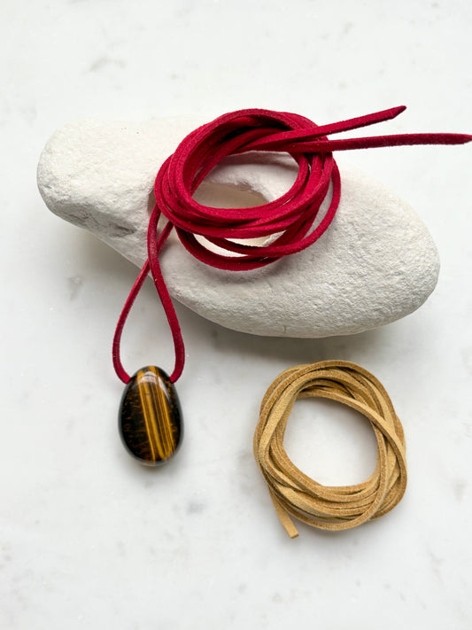 Tiger's Eye Pebble Pendant