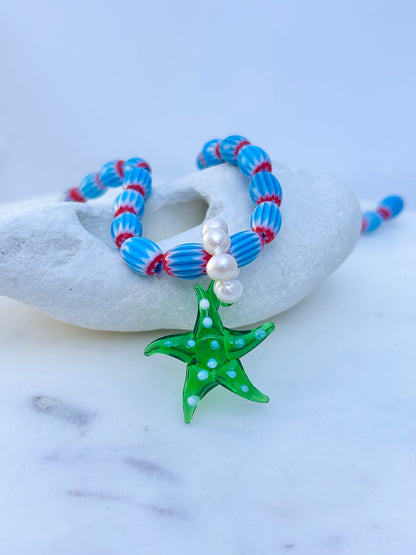 Sea Starlet Azure Necklace - One Of A Kind