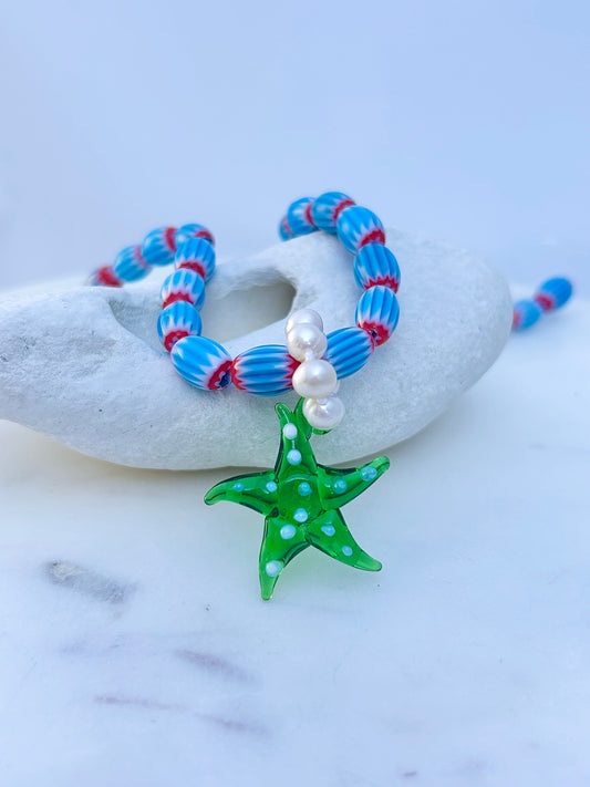 Sea Starlet Azure Necklace - One Of A Kind