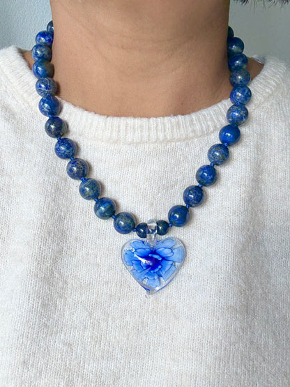 Heart In Bloom Abyss Necklace - One Of A Kind