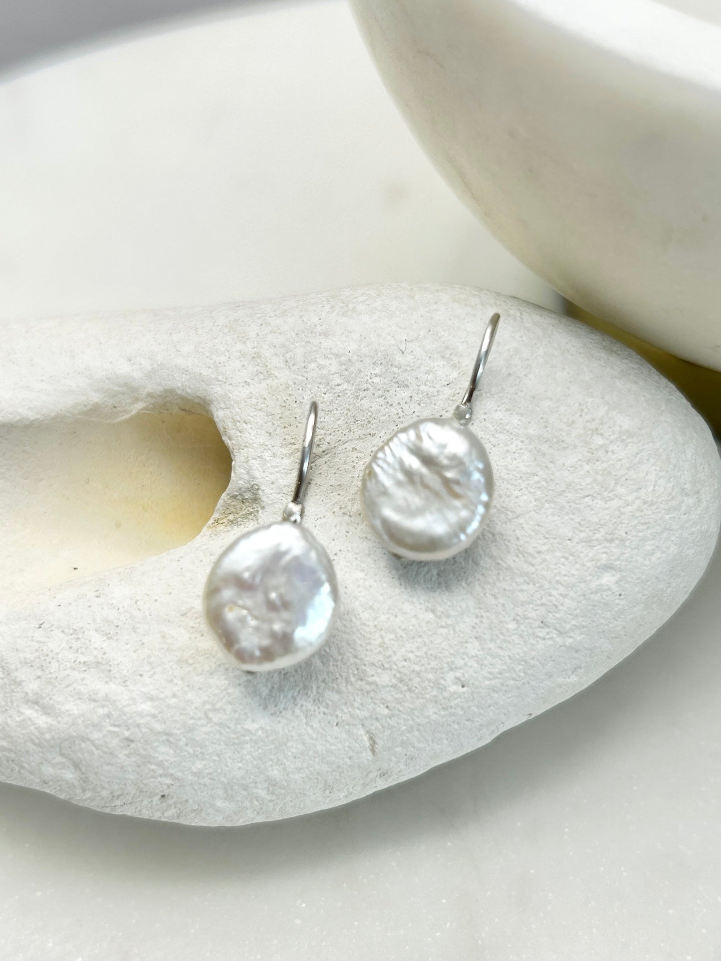 Elisa White Earring