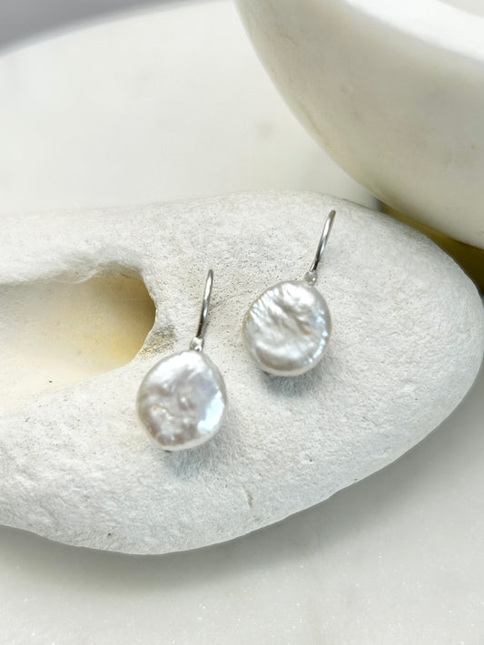 Elisa White Earring