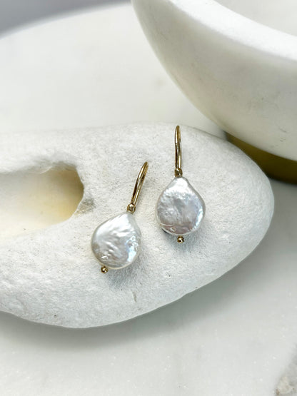 Elisa White Earring