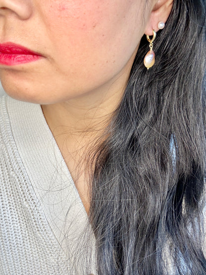 Elle Purple Earring