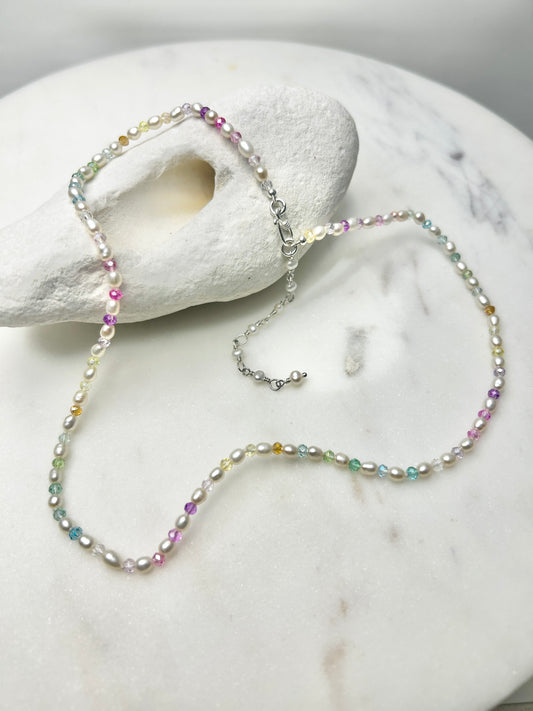 Rainbow Sprinkles Mini Necklace