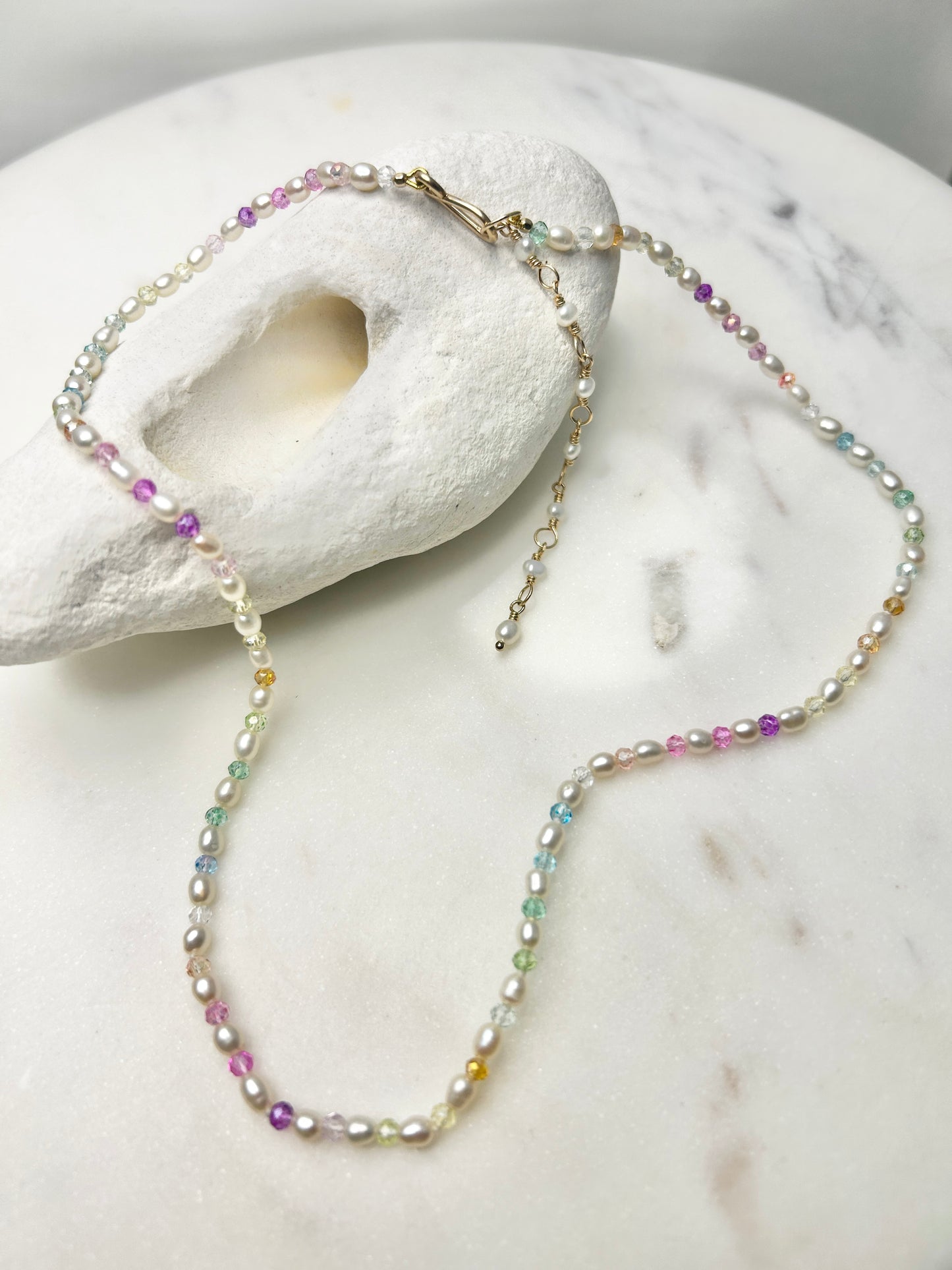 Rainbow Sprinkles Mini Necklace