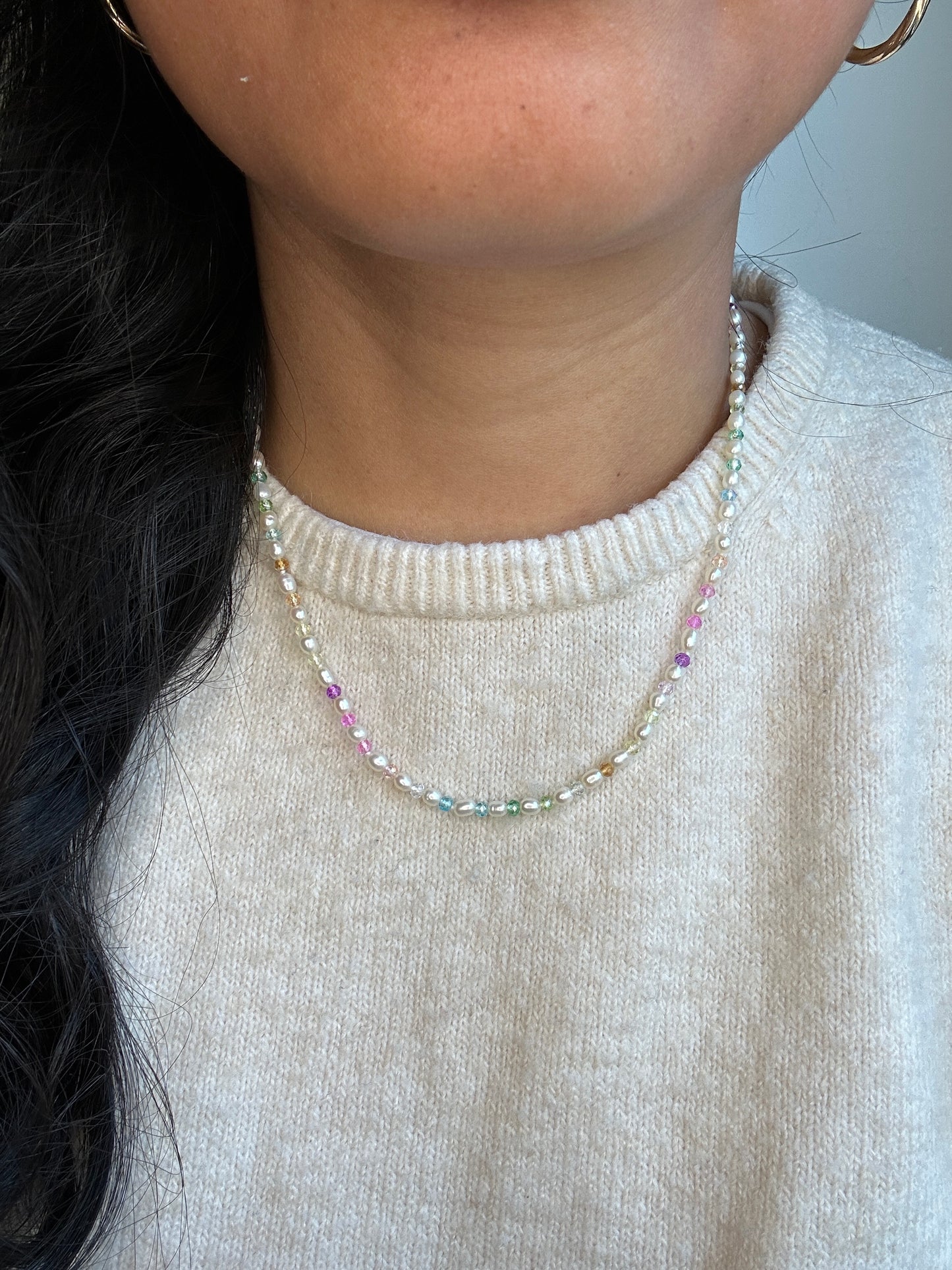 Rainbow Sprinkles Mini Necklace