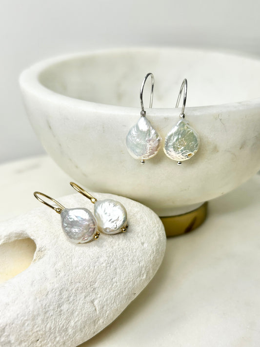 Elisa White Earring