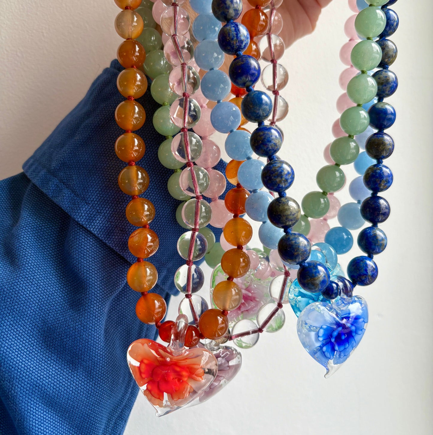 Heart In Bloom Abyss Necklace - One Of A Kind